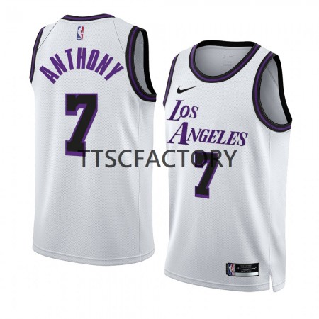 Maglia NBA Los Angeles Lakers Carmelo Anthony 7 Nike 2022-23 City Edition Bianco Swingman - Uomo